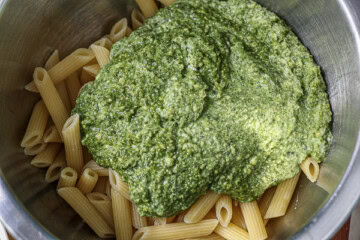 Baked Zucchini Pesto Pasta