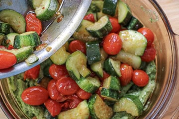 Baked Zucchini Pesto Pasta