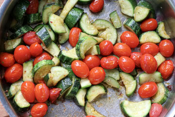 Baked Zucchini Pesto Pasta