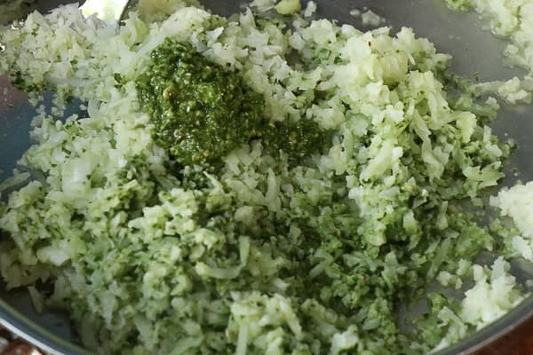 Pesto Cauliflower Rice