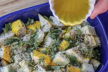 Roasted Herb-Garlic Patty Pan Squash