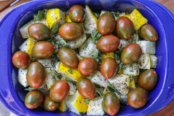 Roasted Herb-Garlic Patty Pan Squash