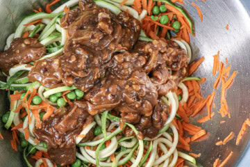 Sesame Peanut Zoodles