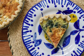 Spinach Sausage Mushroom and Cheese Quiche