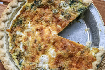 Spinach Sausage Mushroom and Cheese Quiche