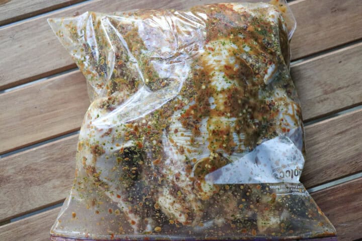 Spatchcocked Chicken in a bag