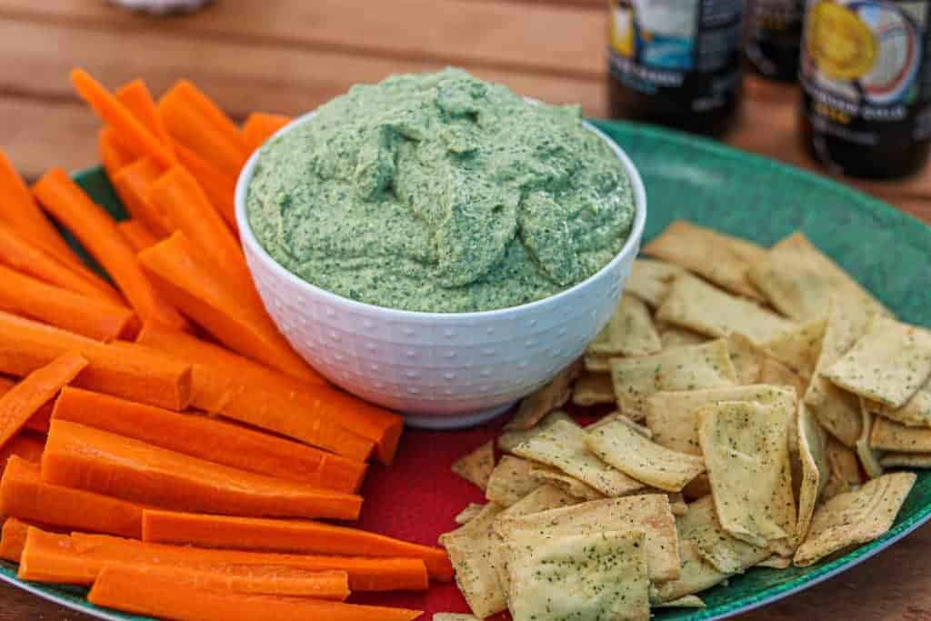 Spinach and Artichoke Hummus