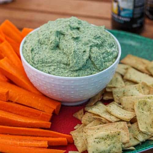 Spinach and Artichoke Hummus