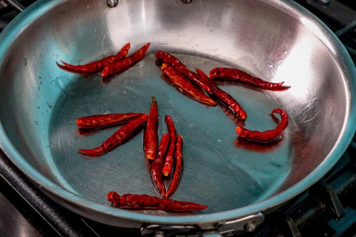 Kung Pao Shrimp Steps