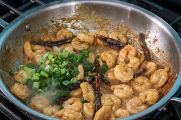 Kung Pao Shrimp Steps