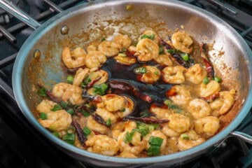 Kung Pao Shrimp Steps