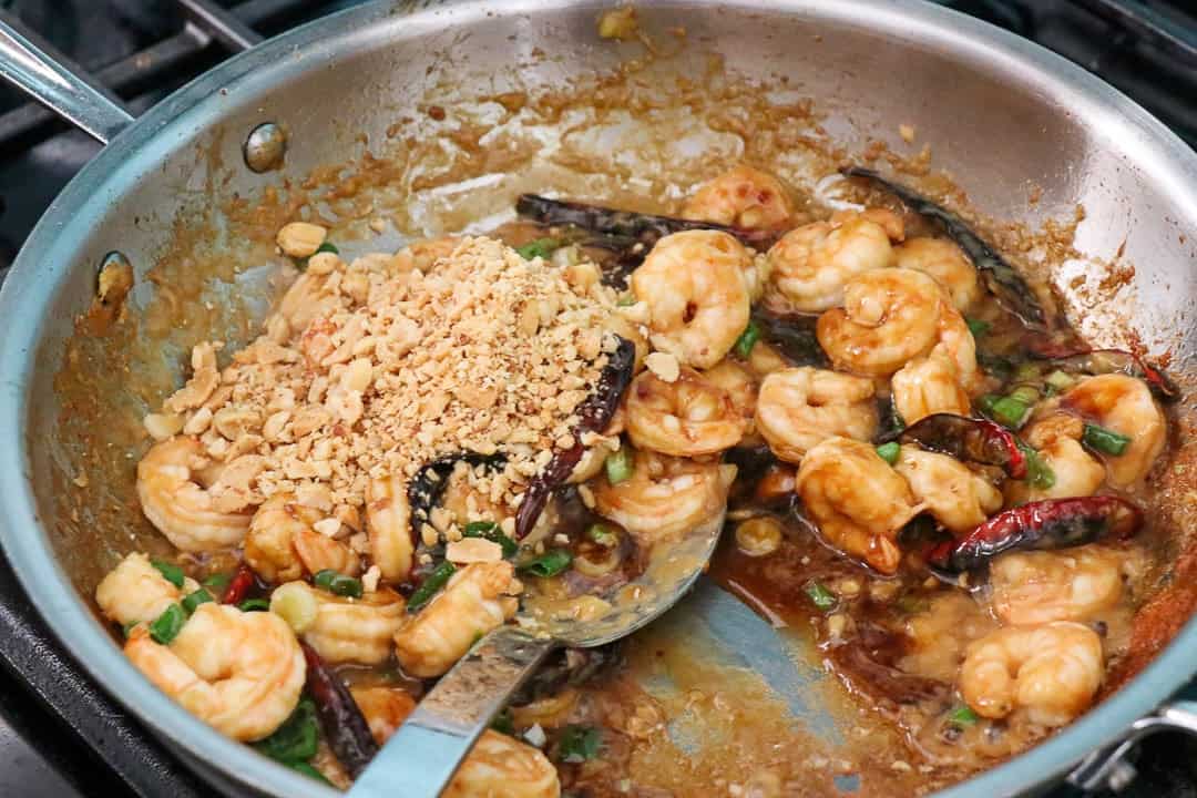 Kung Pao Shrimp Steps