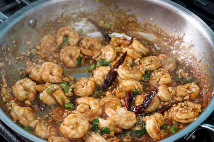 Kung Pao Shrimp Steps