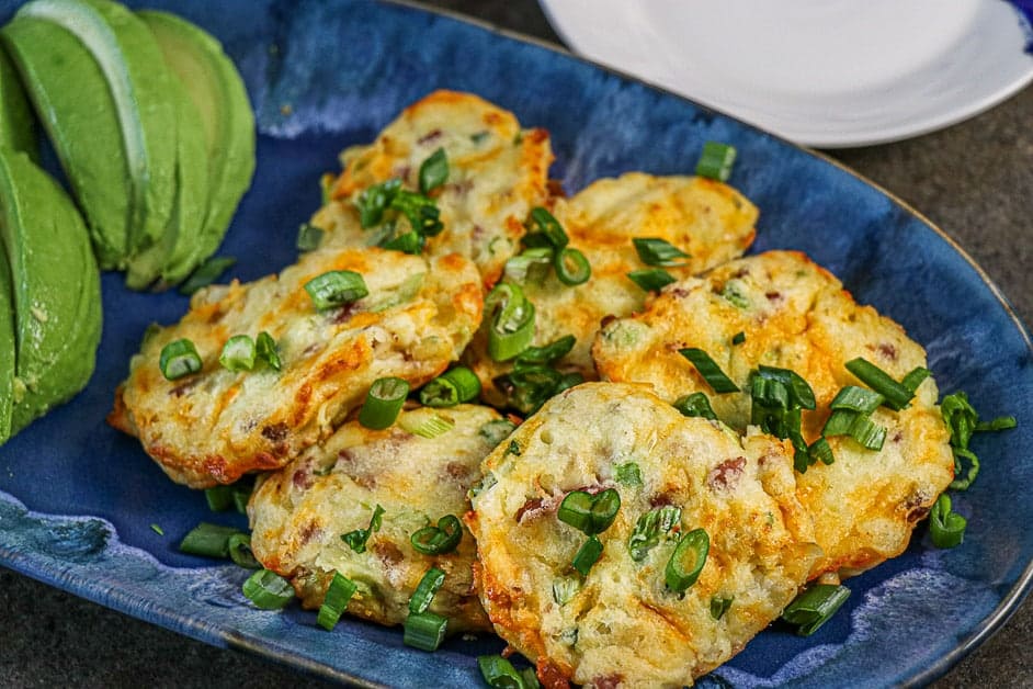 Air Fryer Bacon Cheddar Potato Cakes