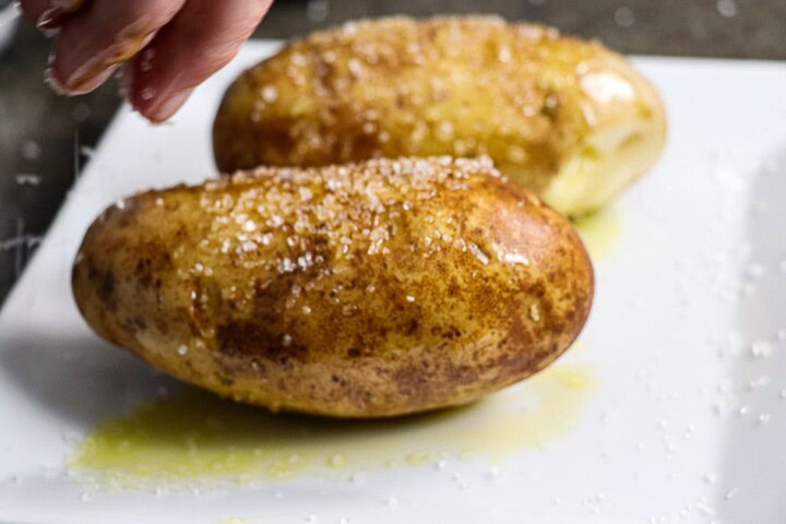 Salt added to Potatoes