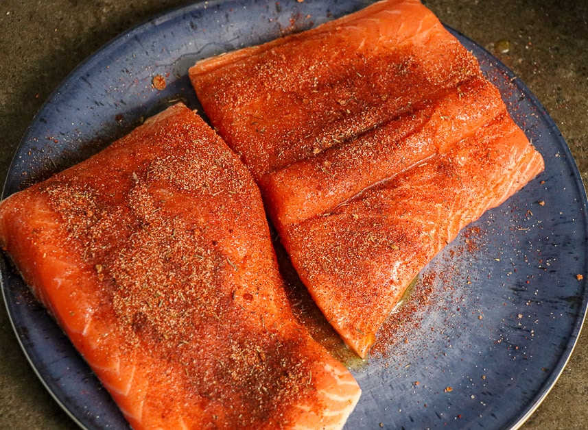 Air Fryer Blackened Salmon - Belly Laugh Living