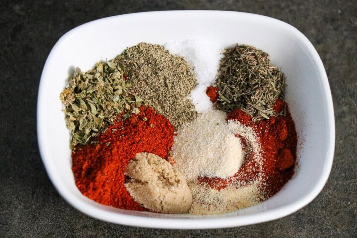 spices in a bowel