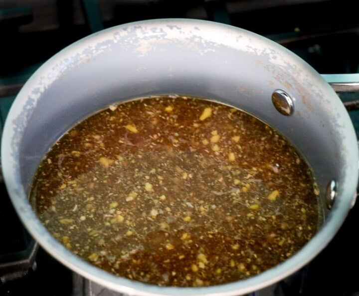 Bourbon on cooktop. 
