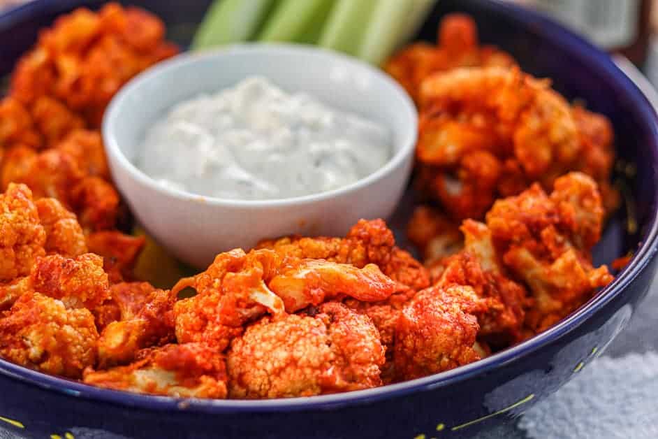 Air Fryer Buffalo Cauliflower