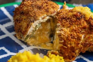 Air Fryer Chile Relleno stuffed Chicken Breast