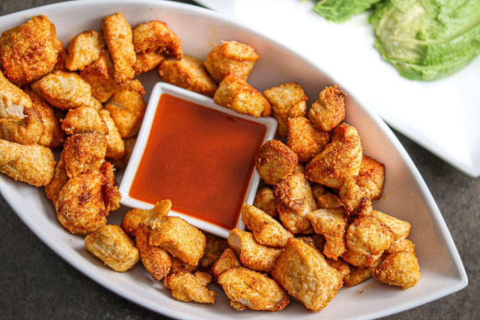 Air Fryer Garlic Parmesan Chicken Nuggets
