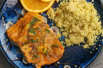 Air Fryer Orange and Ginger Glazed Salmon