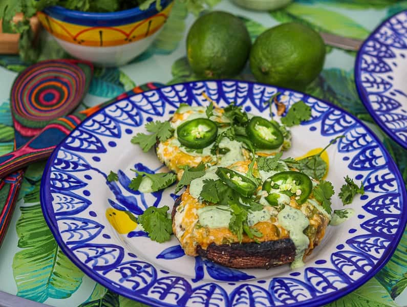 Jalapeno popper Grilled Portobello 