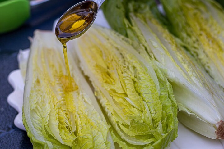 Steps to grilled Caesar salad
