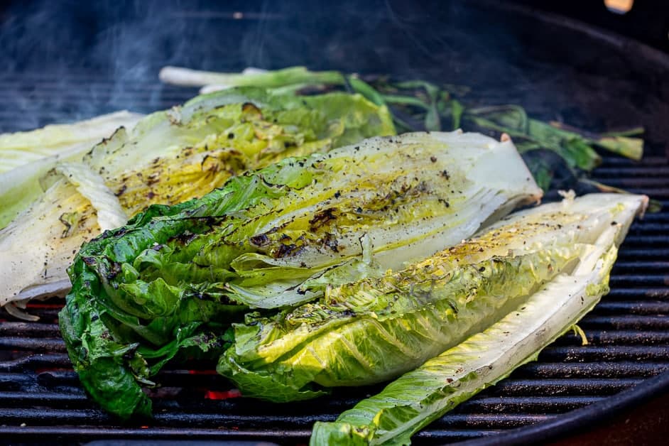 Grilling Romaine Lettuce