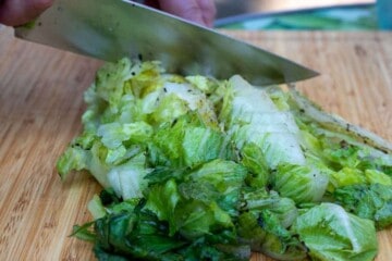Steps for Grilled Caesar Salad