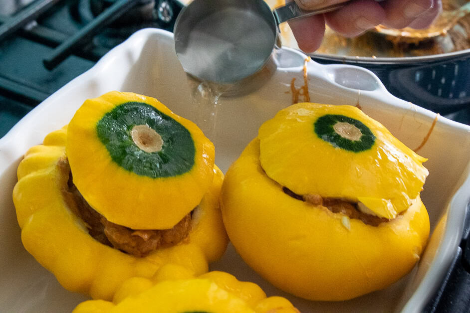 Stuffed Pattypan squash recipe