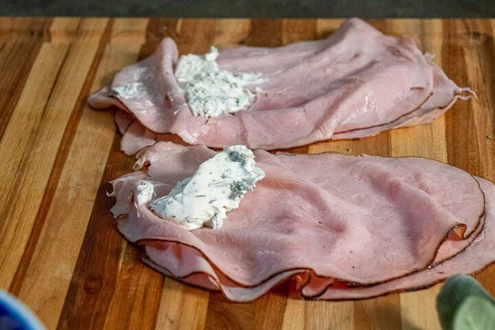 Ham with cream cheese