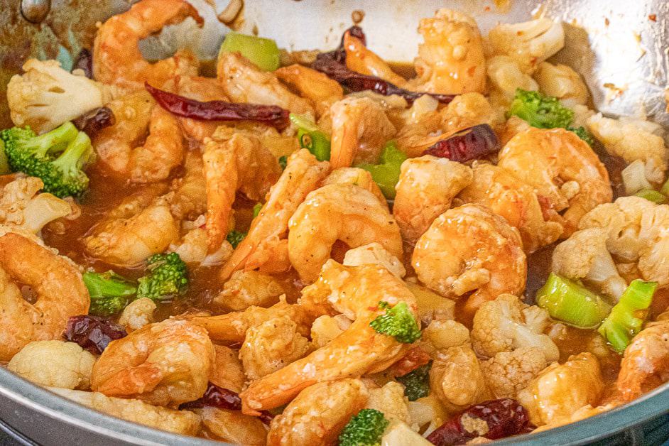 Air Fryer General Tso's Shrimp