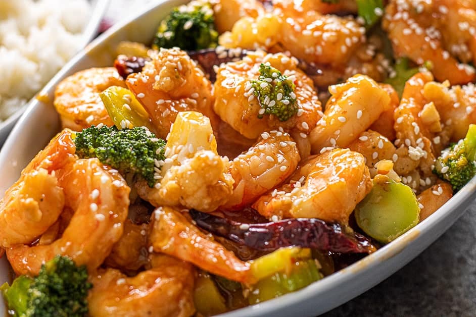 Air Fryer General Tso's Shrimp