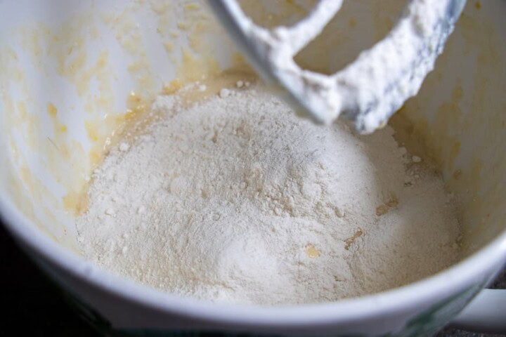 Cake Mix in a mixing bol