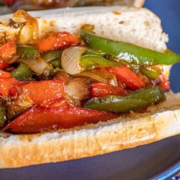 Hot Italian Sausage with Peppers and Onions-Feature