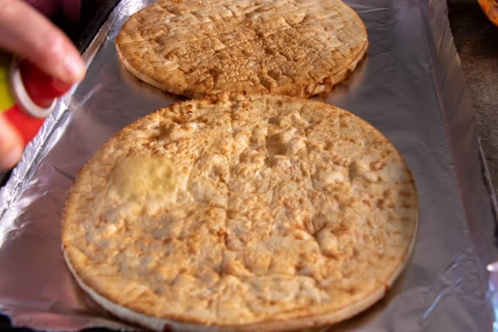Pizza crust with cheese