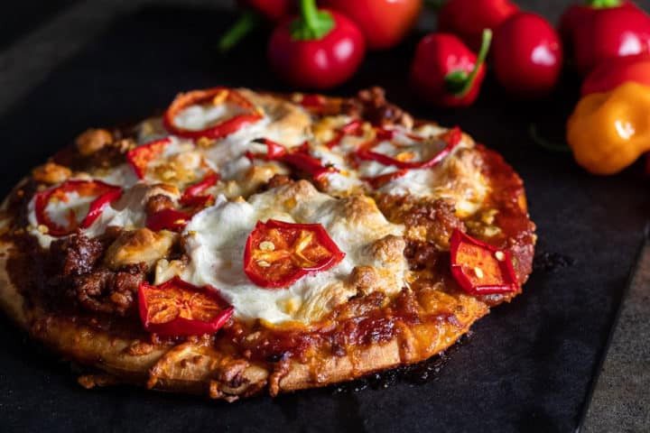 Sausage and cherry Pepper Pizza