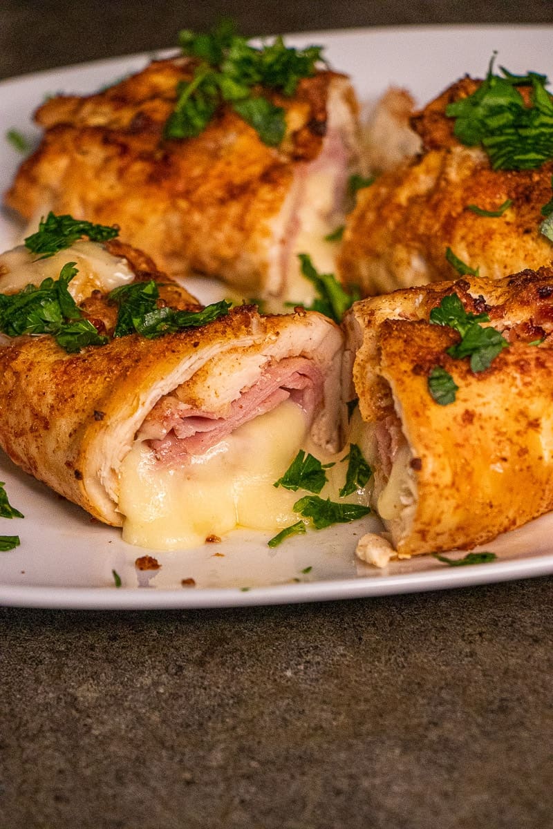 Air fryer chicken cordon bleu