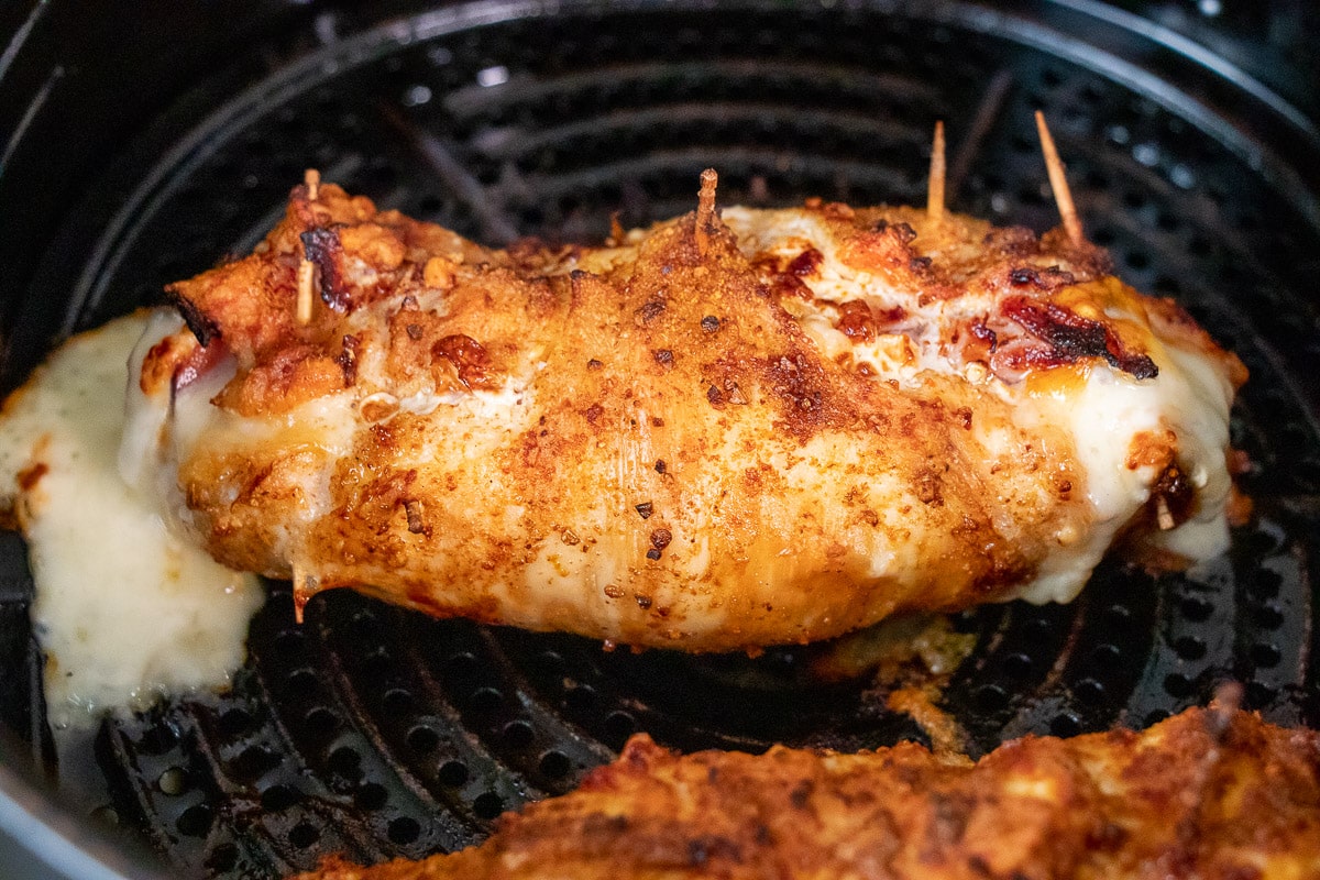 Air fryer chicken cordon bleu