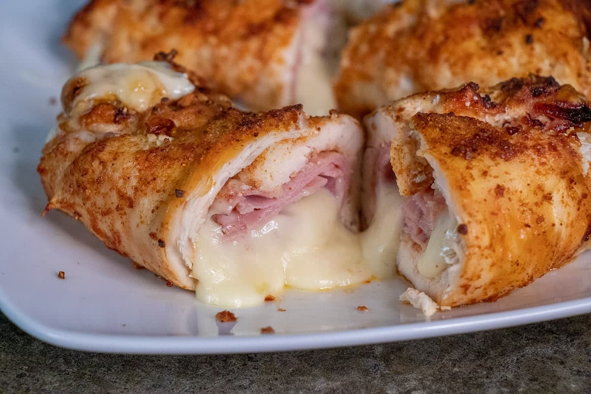 Air fryer chicken cordon bleu