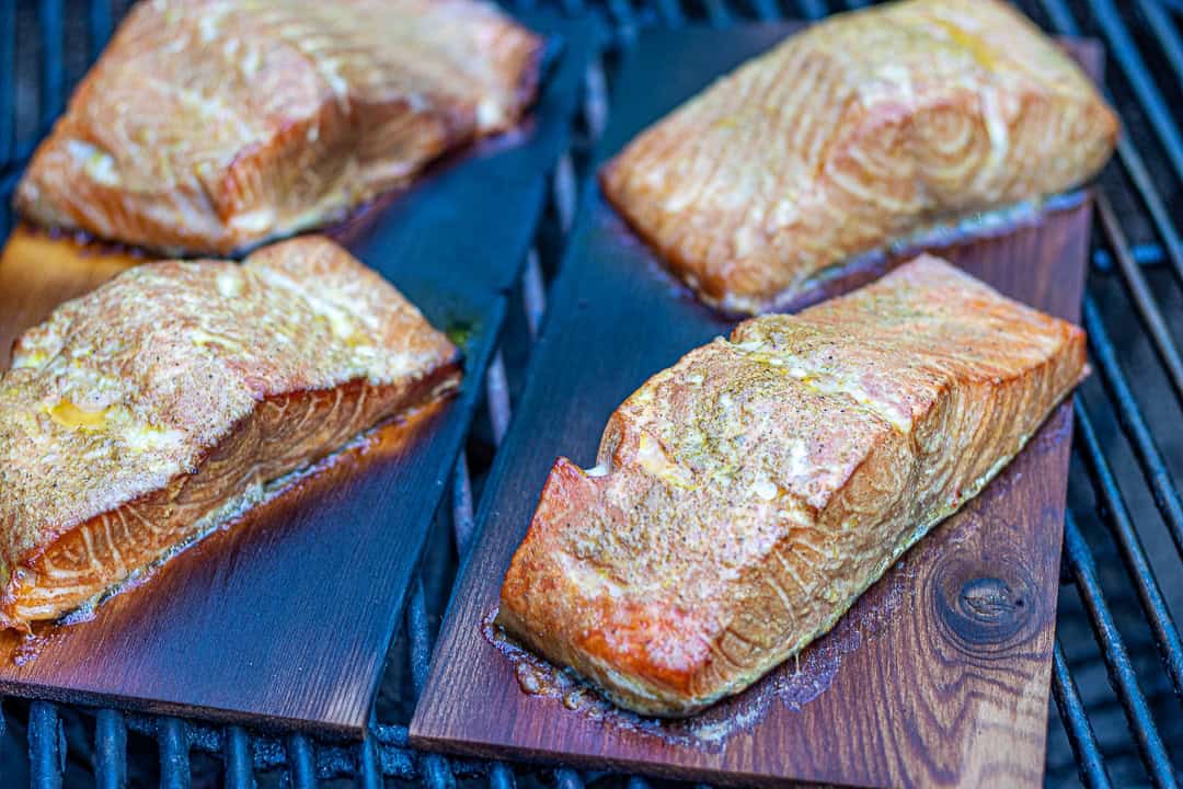 Plank Grilled Salmon