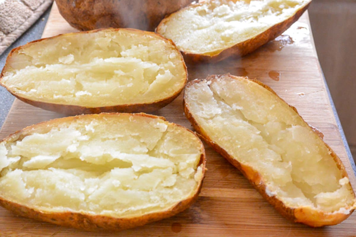 Air Fryer Potato Skins Steps