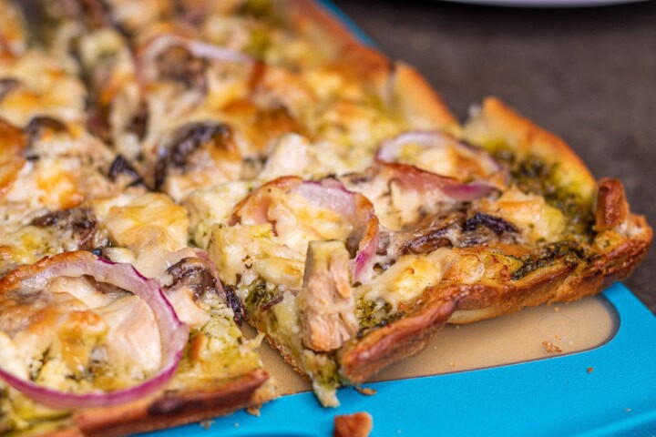 Piece of Pesto Pizza