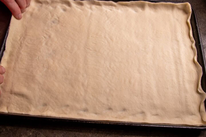 Crust in Sheet Pan
