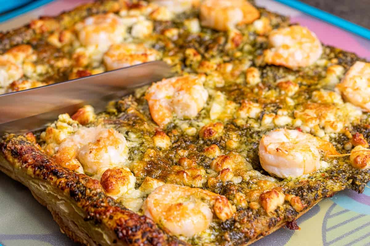 shrimp pesto pizza recipe