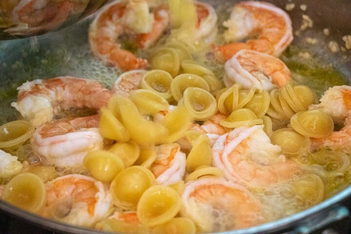 Shrimp and pasta