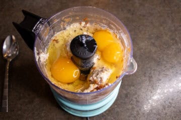 Eggs in food processor