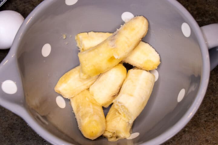 Ingredients for banana bread