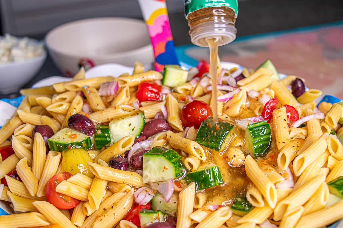 Pasta Salad with dressing